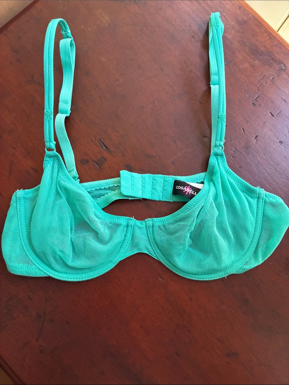 Cosabella Teal/Mint Mesh Underwire Bra